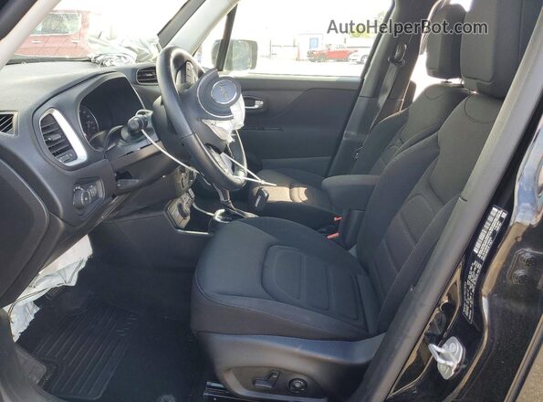 ZACNJBBB2LPK95532 2020 JEEP RENEGADE Black წინა სალონის ხედი
