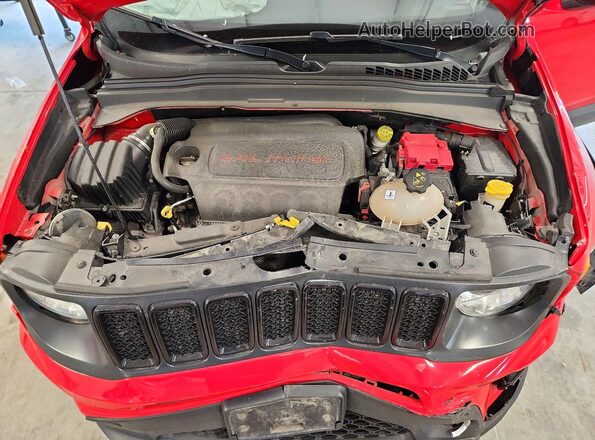 ZACNJBBB4KPK01150 2019 JEEP RENEGADE Red ძრავის განყოფილების ხედი