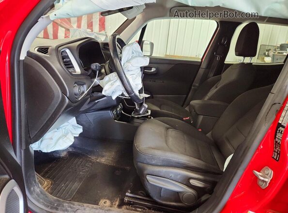 ZACNJBBB4KPK01150 2019 JEEP RENEGADE Red წინა სალონის ხედი