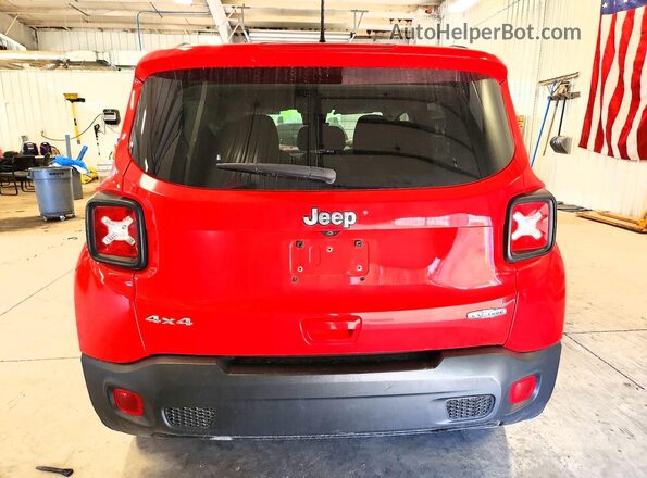 ZACNJBBB4KPK01150 2019 JEEP RENEGADE Red უკანა ხედი