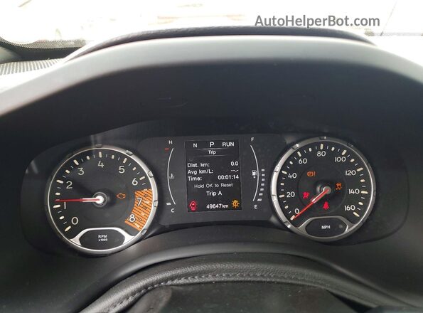 ZACNJBBB4LPK98058 2020 JEEP RENEGADE Серый Вид щитка приборов