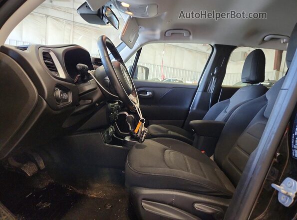 ZACNJBBB4LPL14694 2020 JEEP RENEGADE Black Widok wnętrza z przodu