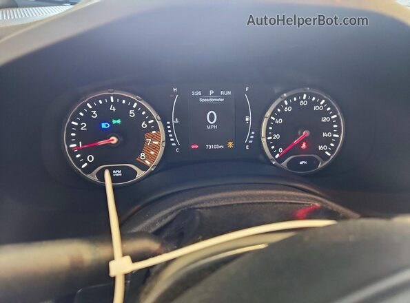 ZACNJBBB4LPL14694 2020 JEEP RENEGADE Black Widok zestawu wskaźników