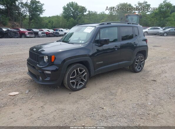 ZACNJBBB4LPM01284 2020 JEEP RENEGADE Black Առջևի ձախ երեք քառորդ տեսարան