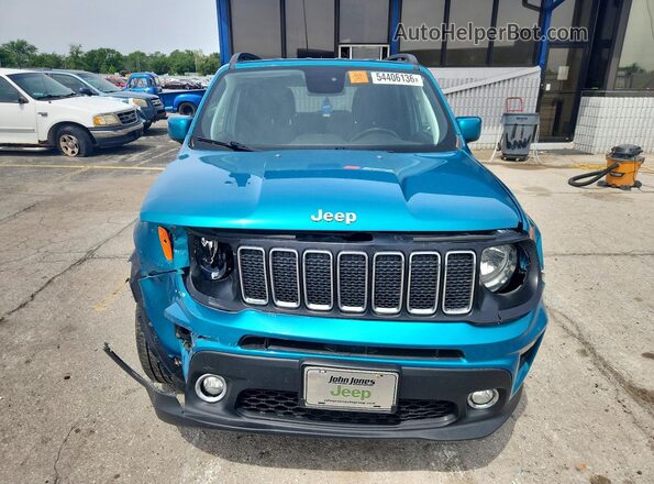 ZACNJBBB5KPK39079 2019 JEEP RENEGADE Turquoise Вид спереду