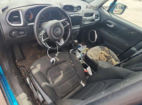ZACNJBBB5KPK39079 2019 JEEP RENEGADE Turquoise Вид панелі приладів