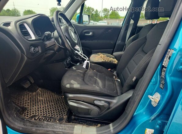 ZACNJBBB5KPK39079 2019 JEEP RENEGADE Turquoise Вид салону спереду