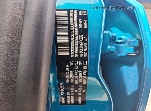 ZACNJBBB5KPK39079 2019 JEEP RENEGADE Turquoise Вид підкапотного простору