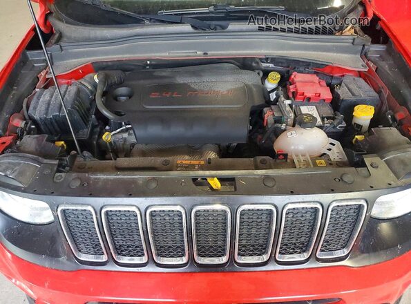 ZACNJBBB5LPL23310 2020 JEEP RENEGADE Red ძრავის განყოფილების ხედი