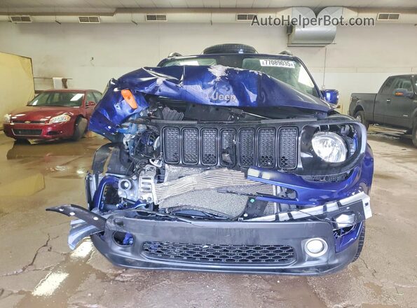ZACNJBBB9KPK18669 2019 JEEP RENEGADE Blue Vista frontal