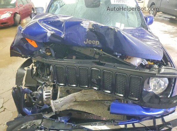 ZACNJBBB9KPK18669 2019 JEEP RENEGADE Blue Vista del compartimento del motor