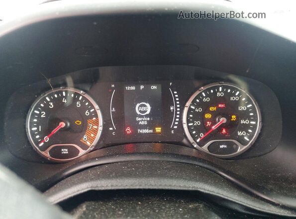 ZACNJBBB9LPL87561 2020 JEEP RENEGADE Черный Вид щитка приборов