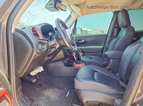 ZACNJBC11KPJ90615 2019 JEEP RENEGADE Gray Սալոնի դիմացի տեսք