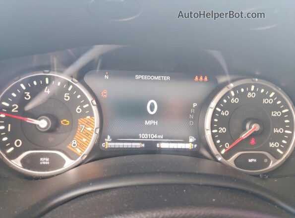 ZACNJBC11KPJ94082 2019 JEEP RENEGADE White Instrument cluster view