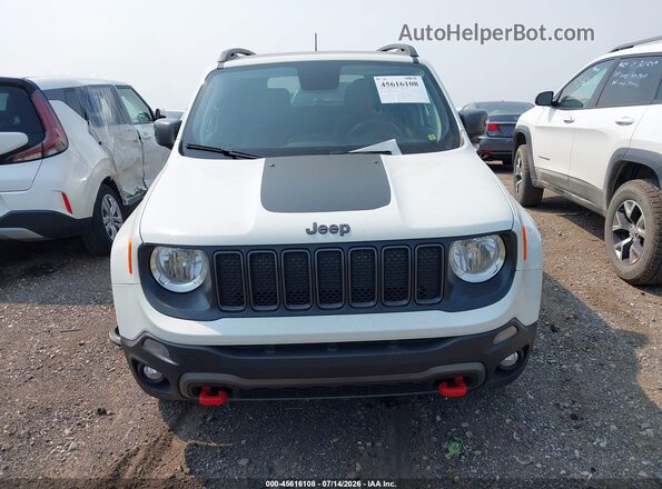 ZACNJBC11KPK00091 2019 JEEP RENEGADE White Вид щитка приладів