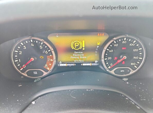 ZACNJBC12KPK32256 2019 JEEP RENEGADE White Widok zestawu wskaźników