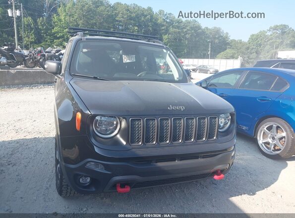 ZACNJBC14LPL77011 2020 JEEP RENEGADE Black Widok zestawu wskaźników