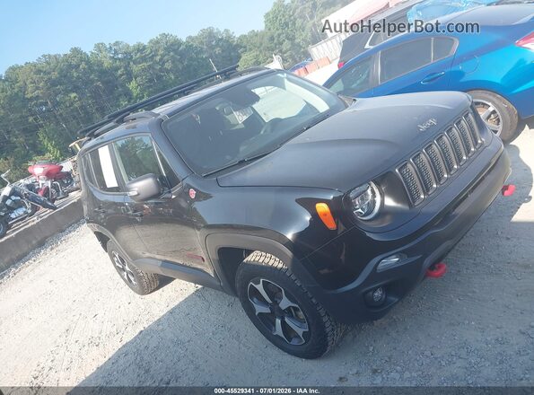 ZACNJBC14LPL77011 2020 JEEP RENEGADE Black Widok wnętrza z tyłu