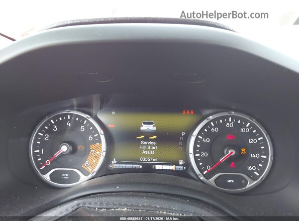 ZACNJBC16KPK07439 2019 JEEP RENEGADE Red უკანა სავარძლების ხედი