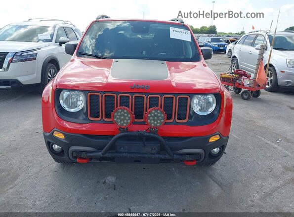 ZACNJBC16KPK07439 2019 JEEP RENEGADE Red ხელსაწყოთა პანელის ხედი