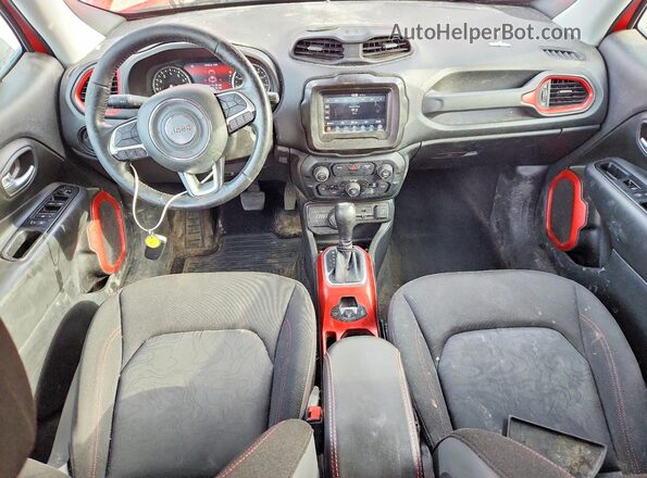 ZACNJBC16KPK22202 2019 JEEP RENEGADE Red წინა პანელის ხედი