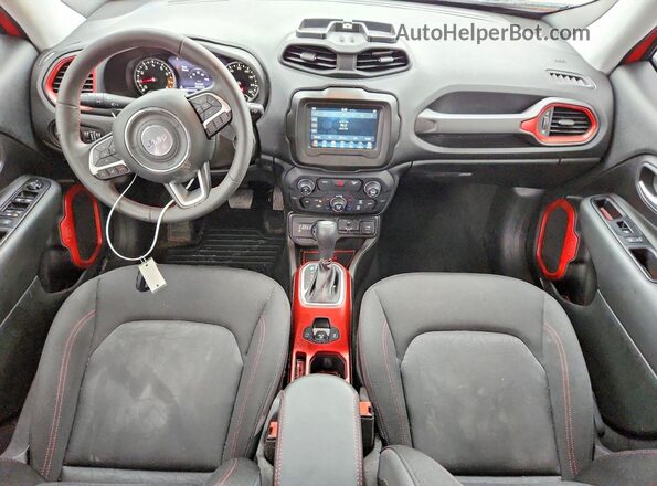 ZACNJBC16LPL09213 2020 JEEP RENEGADE Red Dashboard view