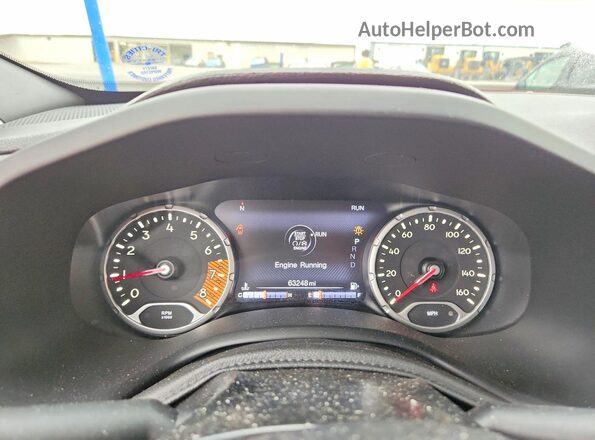ZACNJBC16LPL09213 2020 JEEP RENEGADE Red Instrument cluster view