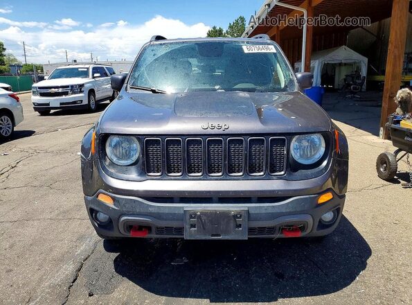 ZACNJBC17KPK64040 2019 JEEP RENEGADE Gray წინა ხედი