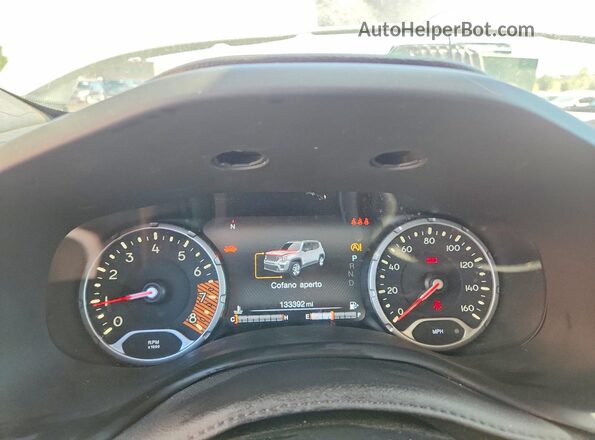 ZACNJBC1XKPK02843 2019 JEEP RENEGADE White ხელსაწყოთა პანელის ხედი
