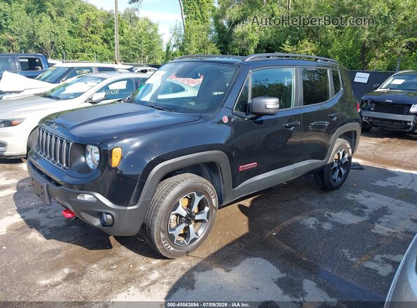 ZACNJBC1XKPK13731 2019 JEEP RENEGADE Черный Передняя левая четверть