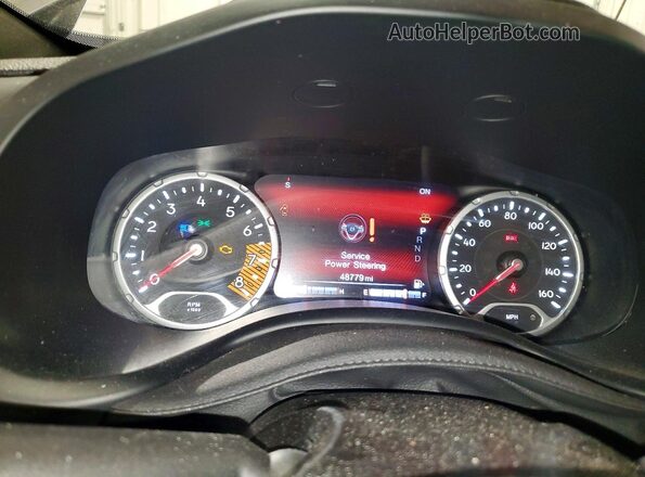 ZACNJBD14LPM04979 2020 JEEP RENEGADE Gray Instrument cluster view