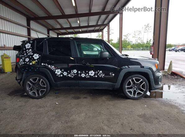 ZACNJCAB4MPM21740 2021 JEEP RENEGADE Black Widok wnętrza z tyłu