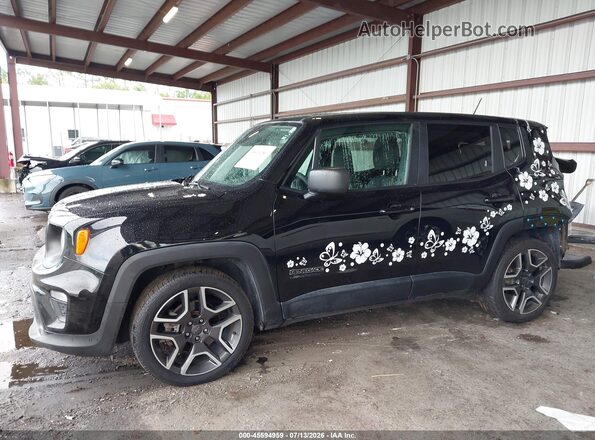 ZACNJCAB4MPM21740 2021 JEEP RENEGADE Black Widok wnętrza 360 stopni