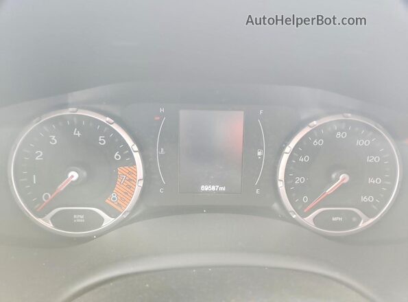 ZACNJCAB4MPM29756 2021 JEEP RENEGADE White Widok zestawu wskaźników