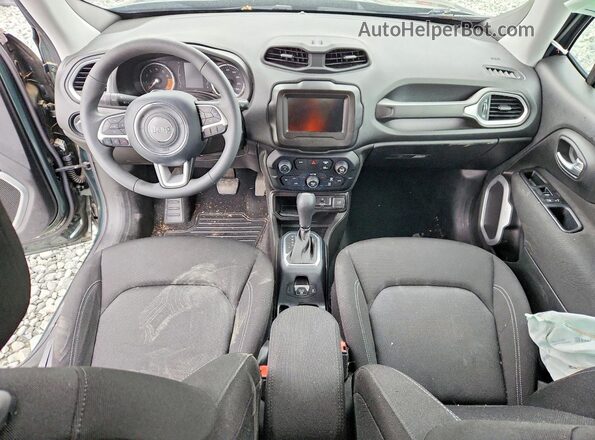 ZACNJCAB5MPM33993 2021 JEEP RENEGADE Green Widok deski rozdzielczej