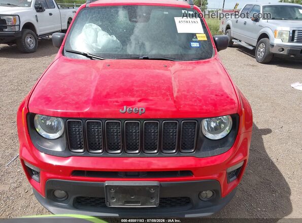 ZACNJCBB4MPM94945 2021 JEEP RENEGADE Red Instrument cluster view