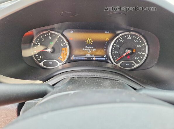 ZACNJCBB5MPN28116 2021 JEEP RENEGADE Black Widok zestawu wskaźników