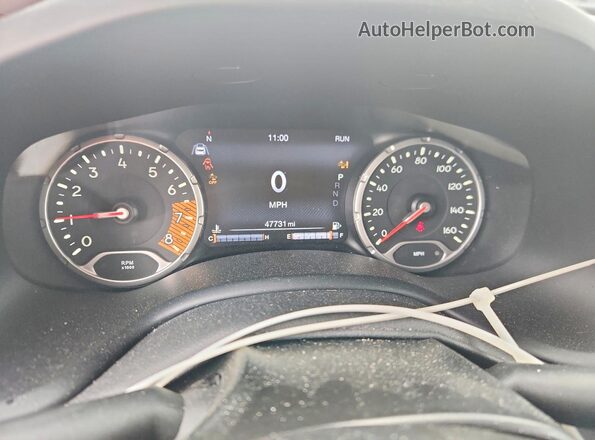 ZACNJCBB7MPN30191 2021 JEEP RENEGADE Black Instrument cluster view