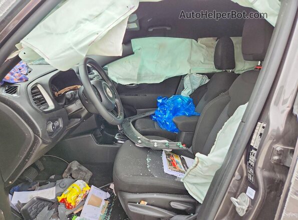 ZACNJCBB9MPM33462 2021 JEEP RENEGADE Gray Вид салону спереду