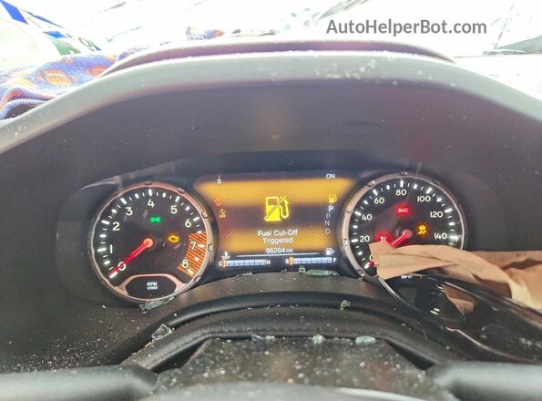 ZACNJCBB9MPM33462 2021 JEEP RENEGADE Gray Вид щитка приладів