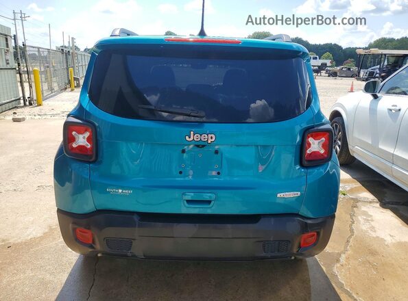 ZACNJCBBXMPN10260 2021 JEEP RENEGADE Turquoise Հետևի տեսք