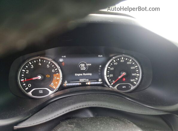 ZACNJCBBXMPN14485 2021 JEEP RENEGADE Charcoal ხელსაწყოთა პანელის ხედი