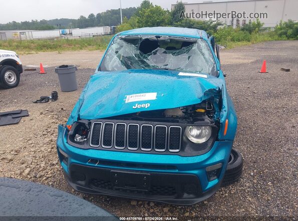 ZACNJDA14NPN98562 2022 JEEP RENEGADE Turquoise Vista del cuadro de instrumentos