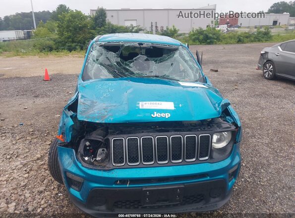 ZACNJDA14NPN98562 2022 JEEP RENEGADE Turquoise Vista frontal
