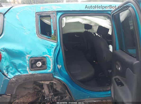 ZACNJDA14NPN98562 2022 JEEP RENEGADE Turquoise Vista de la etiqueta del VIN
