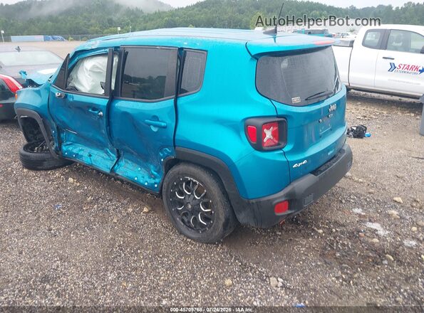 ZACNJDA14NPN98562 2022 JEEP RENEGADE Turquoise Trasero izquierdo