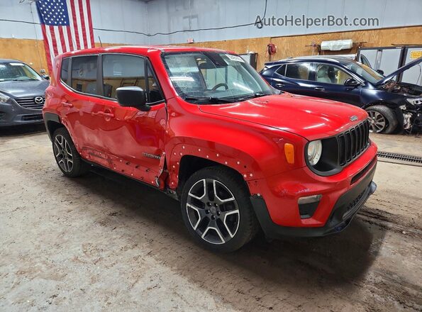 ZACNJDAB1MPM22382 2021 JEEP RENEGADE Красный Передняя правая четверть