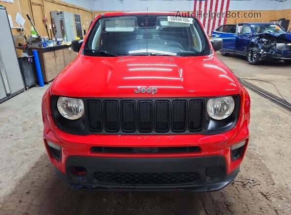 ZACNJDAB1MPM22382 2021 JEEP RENEGADE Красный Вид спереди