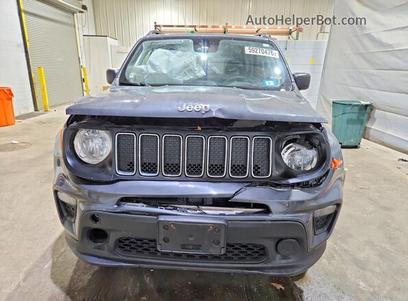 ZACNJDAB2MPM94885 2021 JEEP RENEGADE Gray Front view