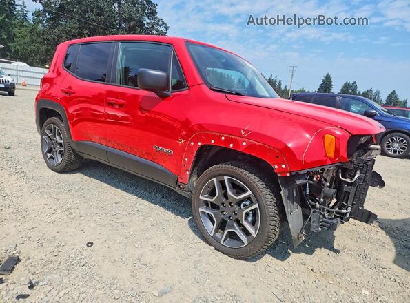 ZACNJDAB4MPN13842 2021 JEEP RENEGADE Red Front right